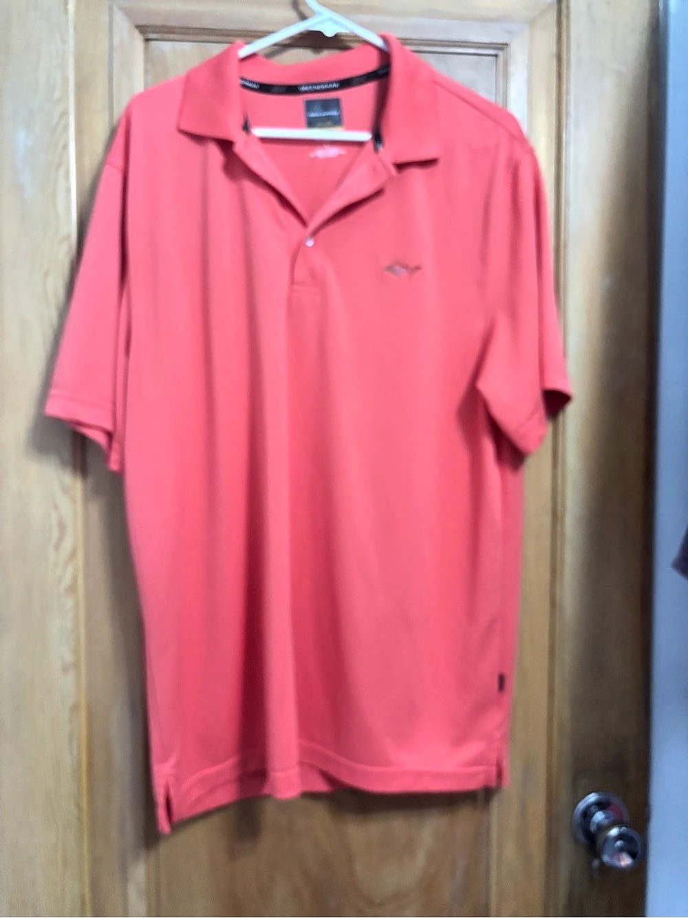 Greg Norman Men's Pink Polo Shirt